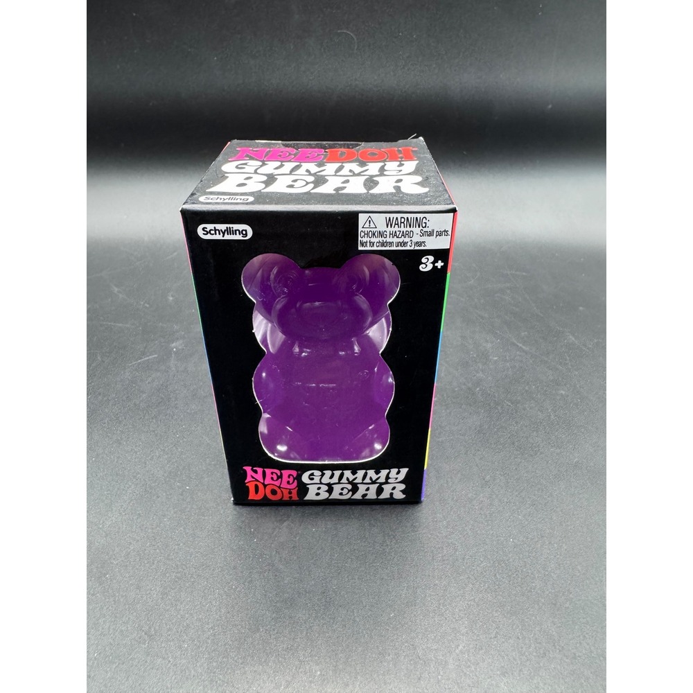 Schylling NeeDoh Gummy Bear Groovy Grape Purple Squishy Stress Toy Fidget Toy
